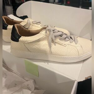 White snakeskin ALLSAINTS sneakers Size 11